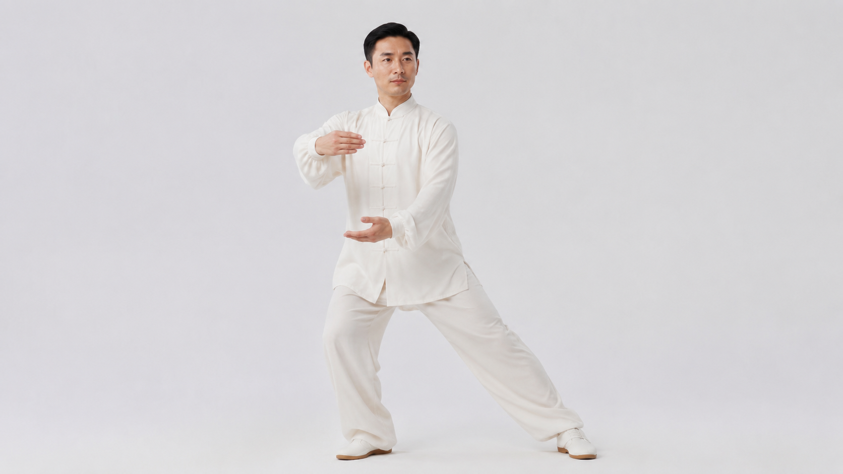 Cloud Hands tai chi exercise demonstration