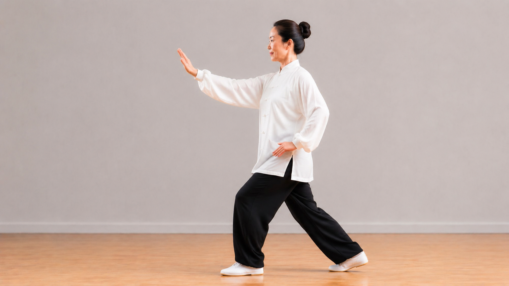 Repulse Monkey tai chi exercise demonstration