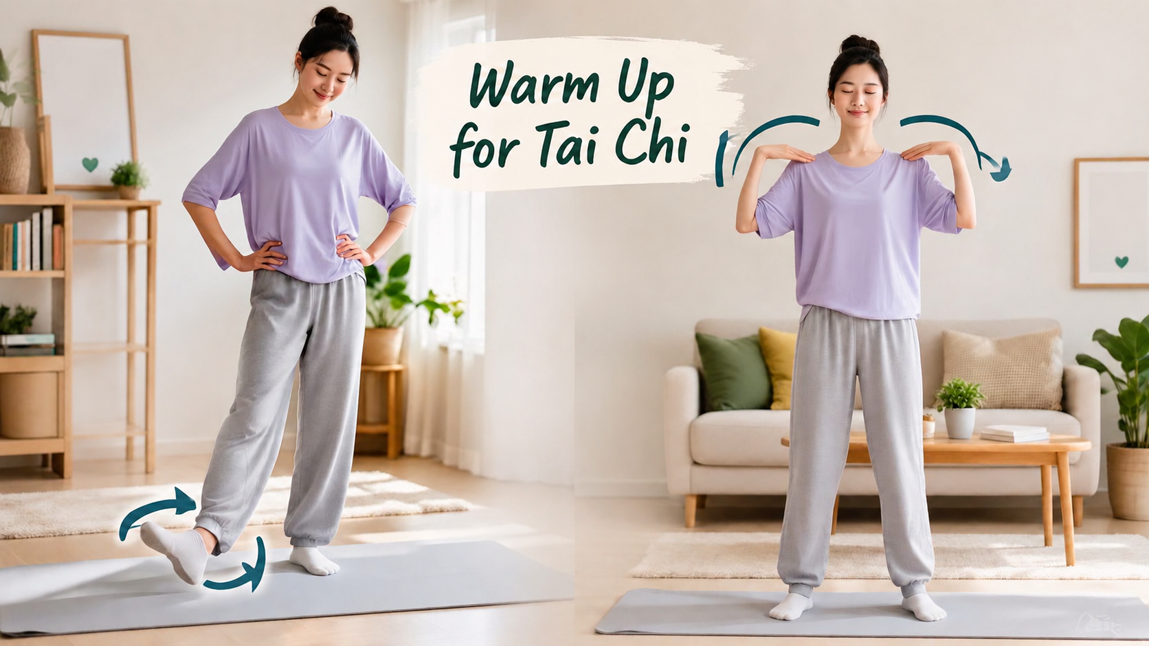 Joint Circles tai chi exercise demonstration